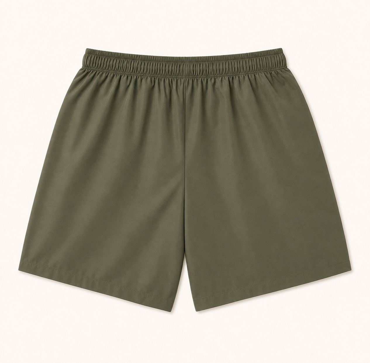 Olive shorts Berry Blanks T-shirt development sample